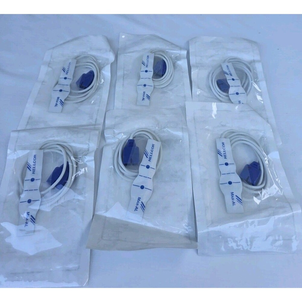 (6) Nellcor Max-A Compatible Disposable SpO2 Adult - Bundle 0f 6